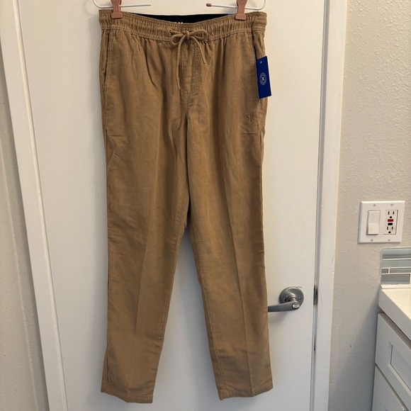 HURLEY NWT Men's Bronco Corduroy Lightweight Pants Tan Size Small Inseam 28.5 - Picture 2 of 11